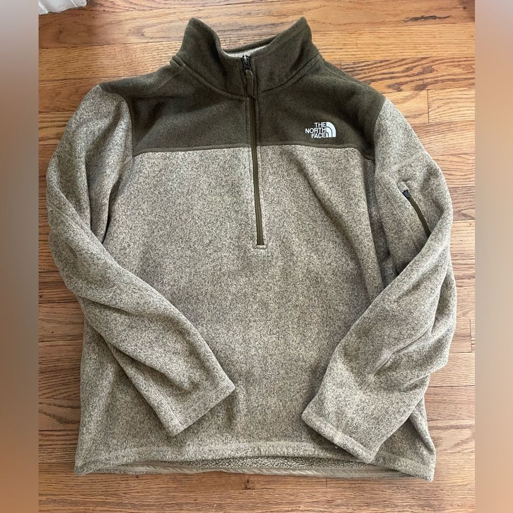 THE NORTH FACE Men's Leo Fleece Pullover Sweater 1/4 Zip Size XL
